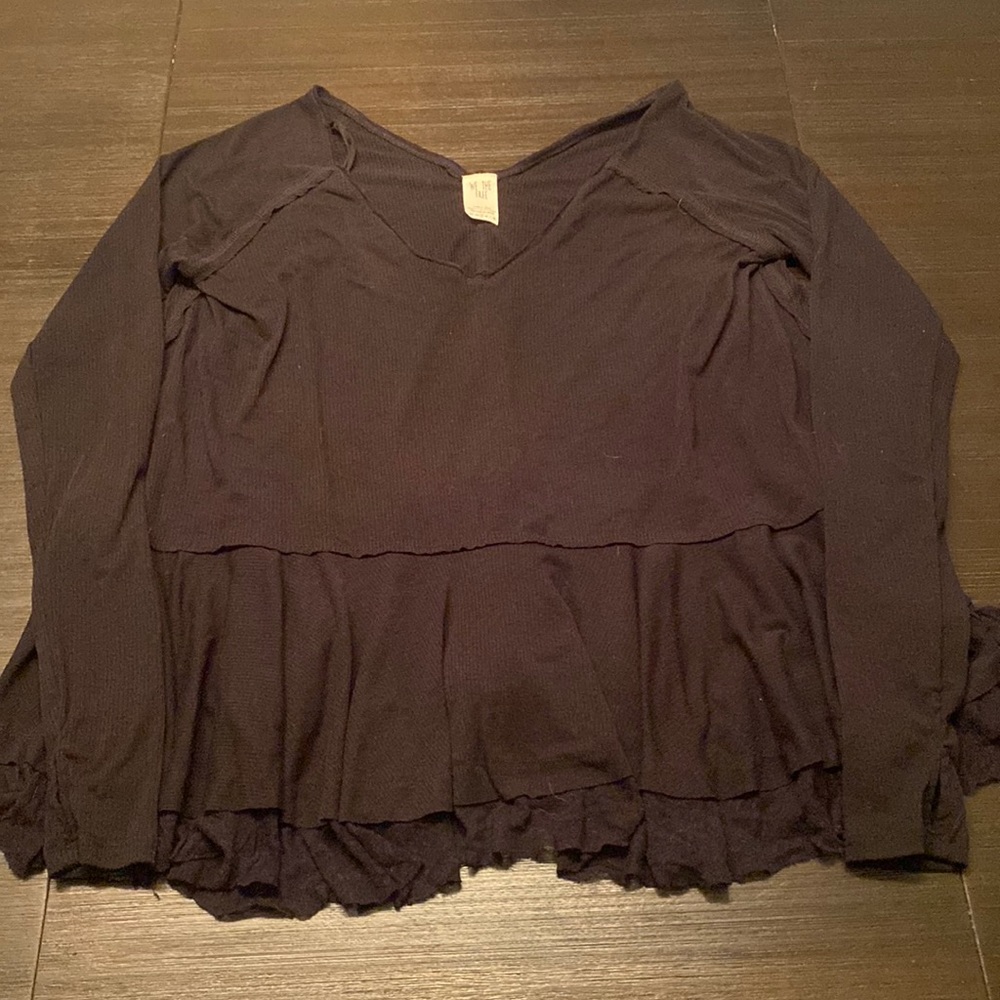 We The Free Layered Long Sleeve Top in Dark Navy